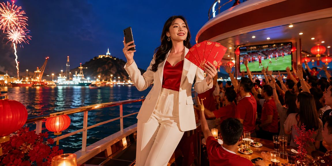 Phong bao đỏ ngày Tết tại Vũng Tàu – biểu tượng thưởng lộc và may mắn trong lễ hội